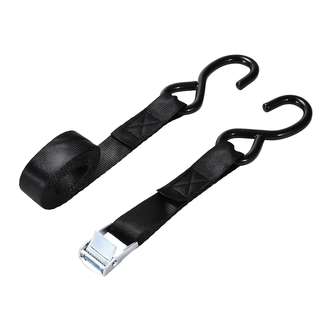 XLCBS001 - 1" White Zinc Cam Buckle Strap with S-Hook - 550 lbs. BS - product image 2