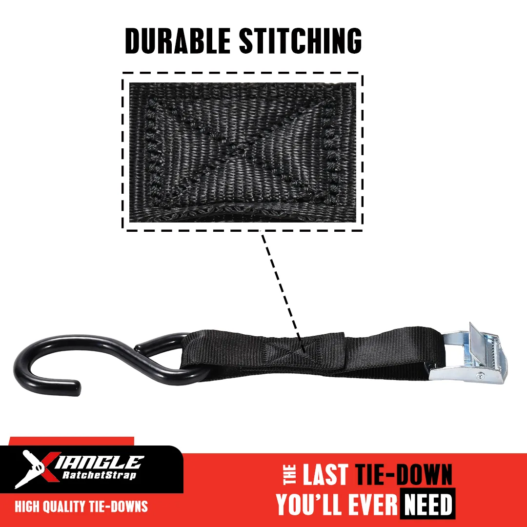 XLCBS001 - 1" White Zinc Cam Buckle Strap with S-Hook - 550 lbs. BS - product image 4