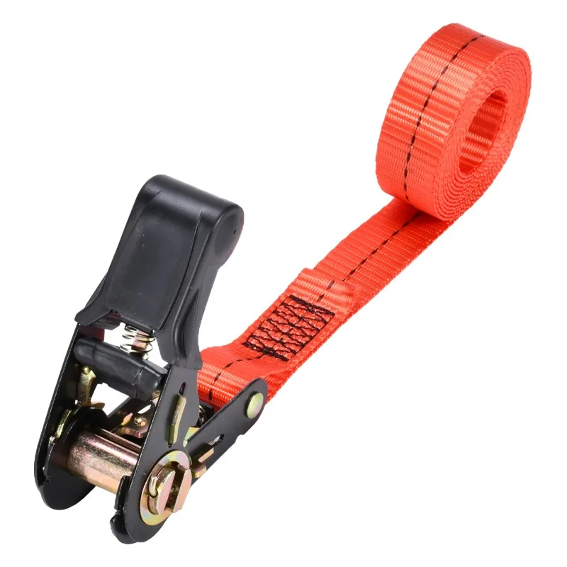 1" Rubber Grip Handle Ratchet Buckle Endless Tie Down Strap, 1760 lbs BS