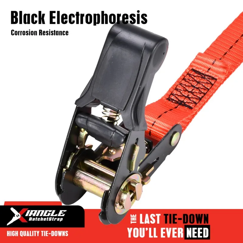 XLETD015 - 1" Rubber Grip Handle Ratchet Buckle Endless Tie Down Strap - 1760 lbs. BS - product image 5