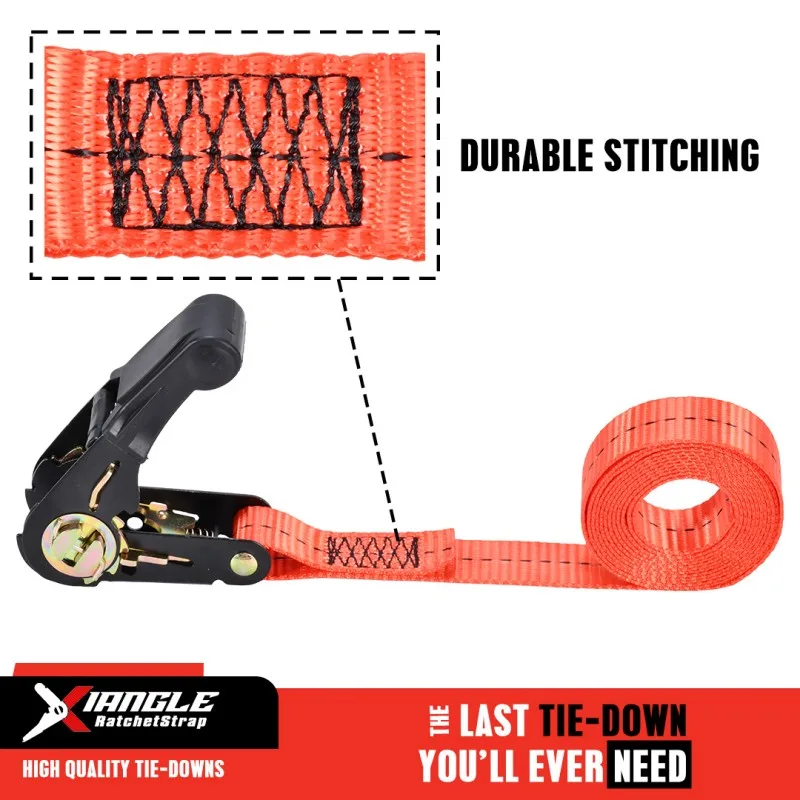 XLETD015 - 1" Rubber Grip Handle Ratchet Buckle Endless Tie Down Strap - 1760 lbs. BS - product image 6