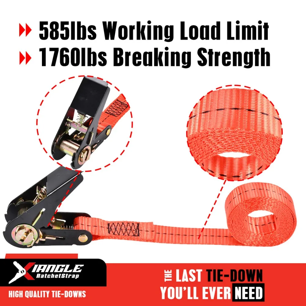 XLETD016 - 1" Black E-Coat Ratchet Endless Tie Down Strap - 1760 lbs. BS - product image 6
